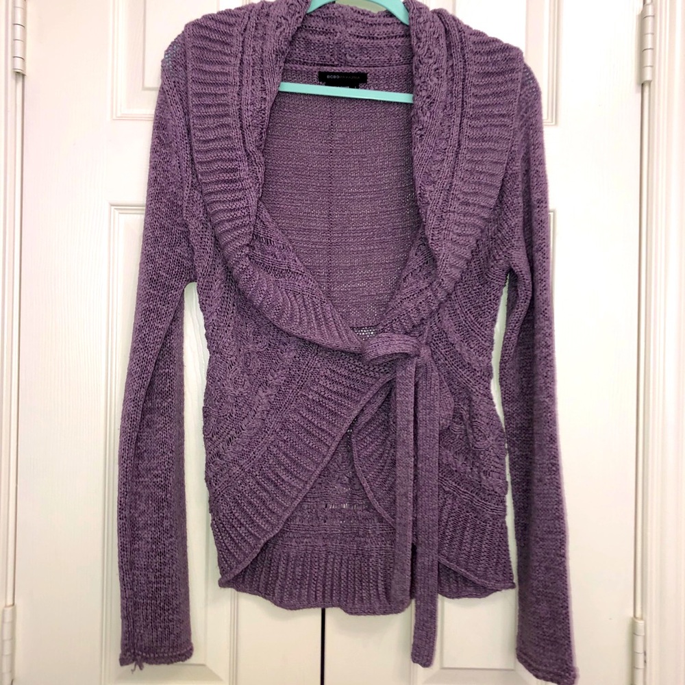 BCBG tie wrap sweater